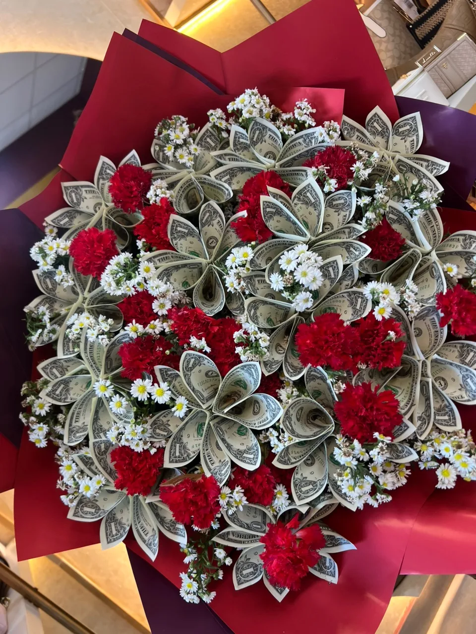 Clean notes money bouquet