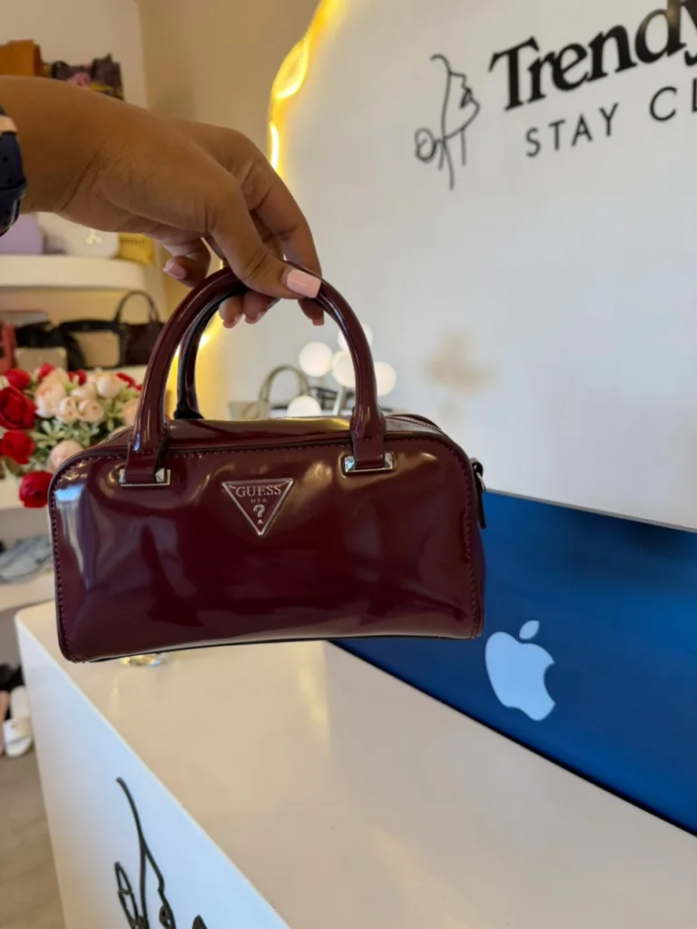 Guess burgundy sling crossbody bag