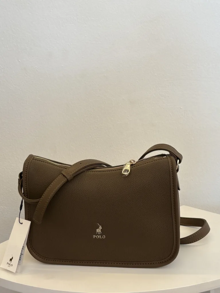 Polo brown sling bag