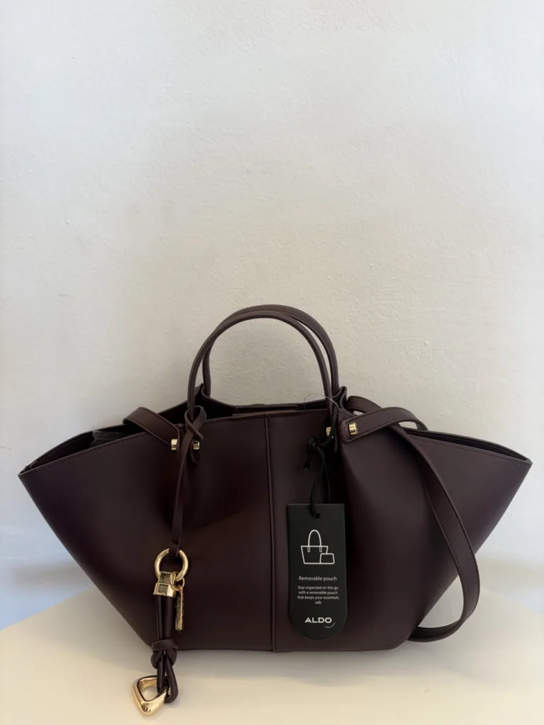 Coach burgundy leather winged satchel