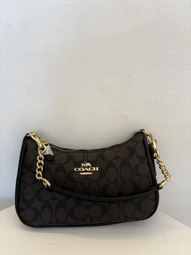 Coach Teri hobo – dark brown signature