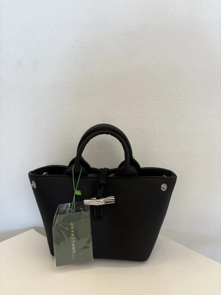 Longchamp Roseau mini tote – black
