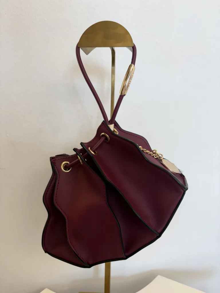 Burgundy soft hobo