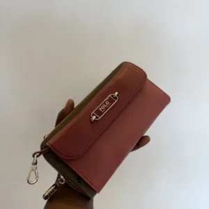 Red zip wallet